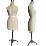 MN-182 Mini Half Scale Professional Pinnable Female Dress Form (great for students!) - DisplayImporter