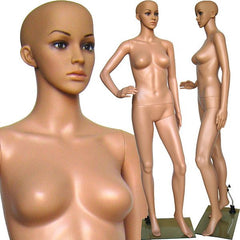 MN-243 Plastic Female Full Body Egghead Mannequin with Removable Head