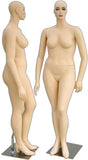 MN-305 Female Plus Size Curvy Realistic Head Mannequin with Free Wig - DisplayImporter