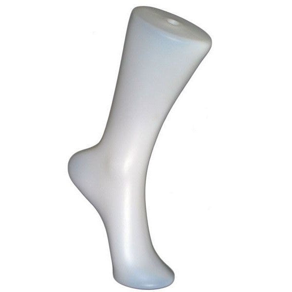 MN-369 Calf High Freestanding Plastic Sock Leg Foot Display w/ Optional Hanger 14" - DisplayImporter