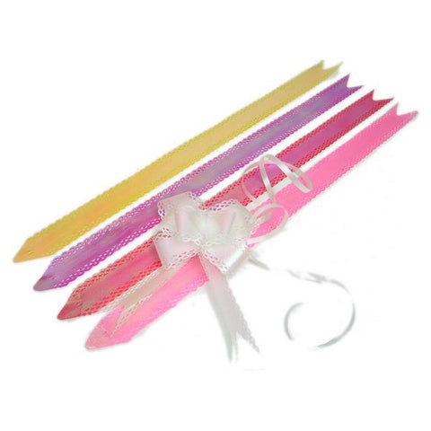 PG-027 Large Scallop Lace Edge Iridescent Butterfly Pull Ribbon - Pack of 10 - DisplayImporter