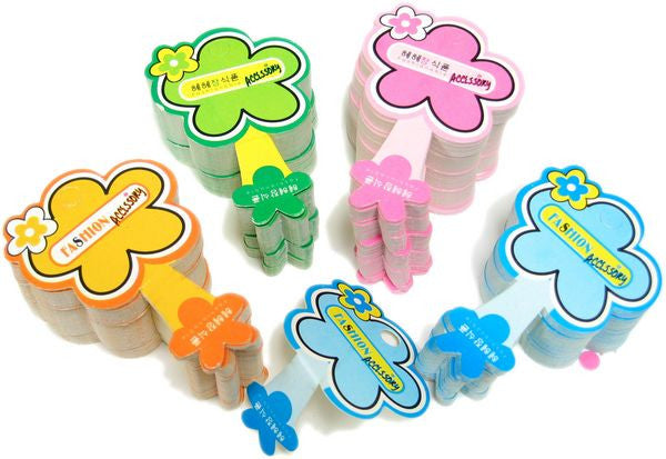 PG-043 Fashion Accessory Flower Folding Jewelry Tag - Pack of 100 - DisplayImporter