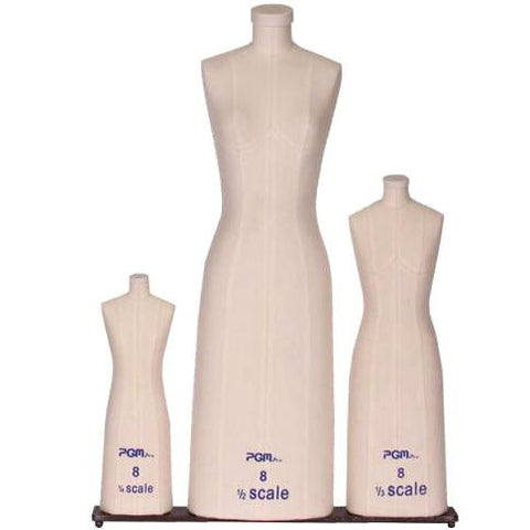 PMP-615 Ladies Female Mini Scale Pinnable Dress Forms - Set of 3 - DisplayImporter